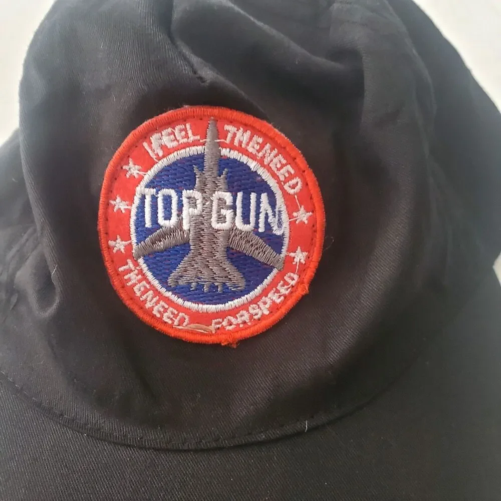 Top Gun Hat, Top Gun Maverick, Black Hat, Flying Hat, Unisex, Adjustable Strap